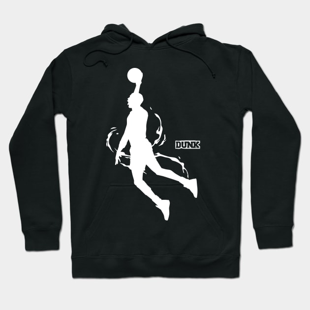 funny basketball dunking Hoodie by yassinnox